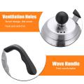 1.2L Stainless New Steel Tea Coffee Drip Pot Hot Water Kettle Teapot With Resin Hand -. 