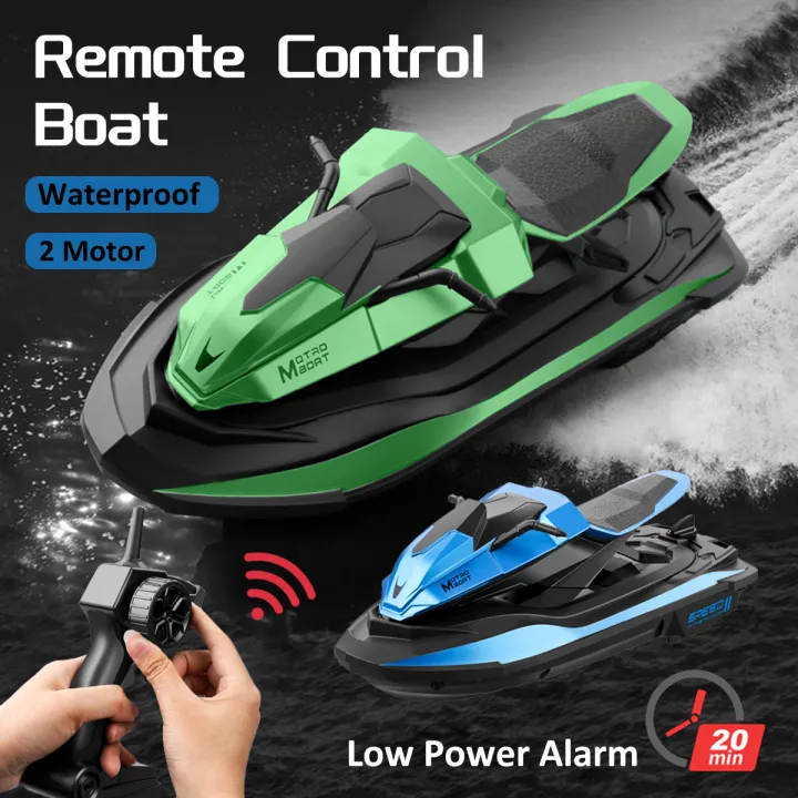 Chic Remote Controls 2.4 G Remote Chic Control RC 0.5 m/s Speed Boat Dual Motor RC Racing ...