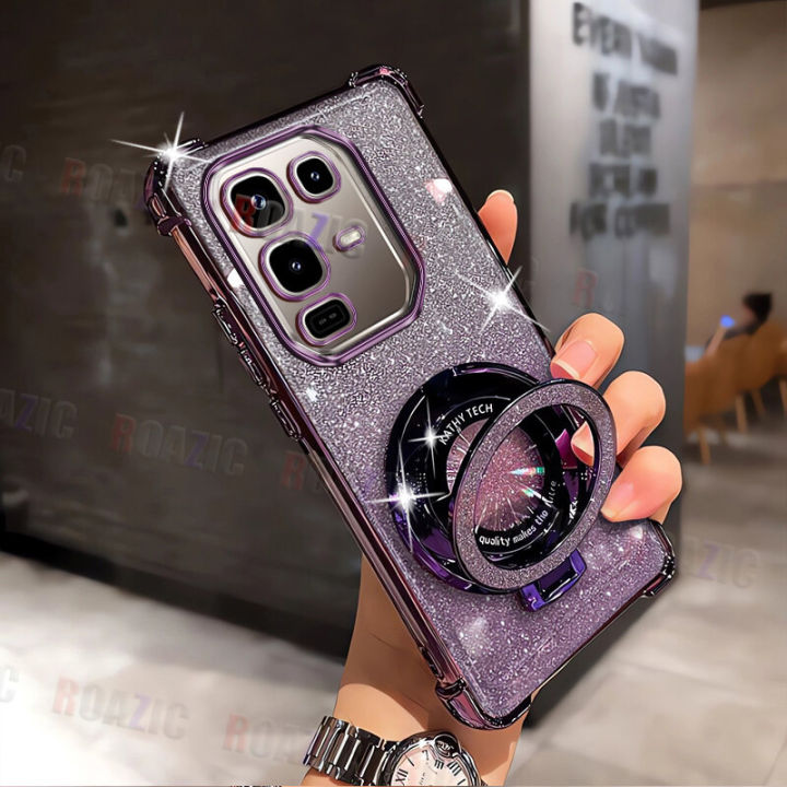 xprmy%20for%20infinix%20Note%2050S%205G%20Luxury%20Glitter%20Bling%20Bracket%20Plating%20Case%20Gradient%20Four%20Corner%20Anti-drop%20Soft%20Silicone%20TPU%20Phone%20Cover%20Shell%20-%20Image%204