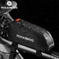 ROCKBROS Front Bike Bags Reflective Frame Tube Cycling Bag Large Capacity Fietstassen Ultralight Bicycle Bags Cycling Pannier. 