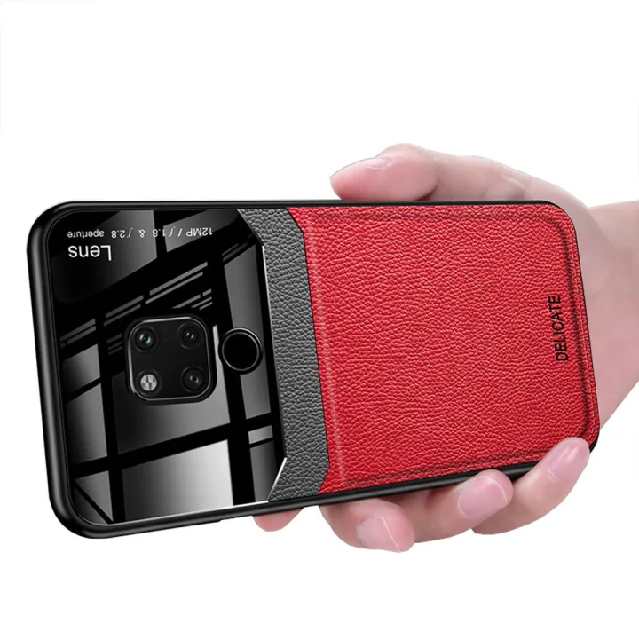 lthmy%20for%20Huawei%20Mate%2020%20X%20Business%20Slim%20Litchi%20Skin%20Anti-slip%20TPU%20Bumper%20Hybrid%20Glass%20Lens%20Protective%20Case%20Cover%20-%20Image%205