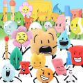Bfdi Plush Toy Battle Dream Island Plushie Cartoon Stuffed Animal Plant Soft Doll Leafy Firey Pillow Gift for Kids Children. 