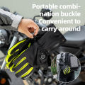 ROCKBROS Induction Heating Cycling Gloves Touch Screen Warm Windproof Softly Charging Heating Gloves Winter Motorcycle Bicycle Outdoor Sports Equipment. 