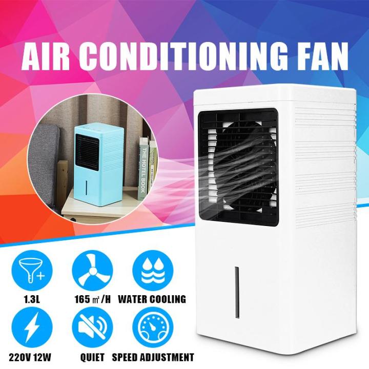 220V Portable Air Conditioner Fan Humidifier Cooler Cooling System Home Office Blue White