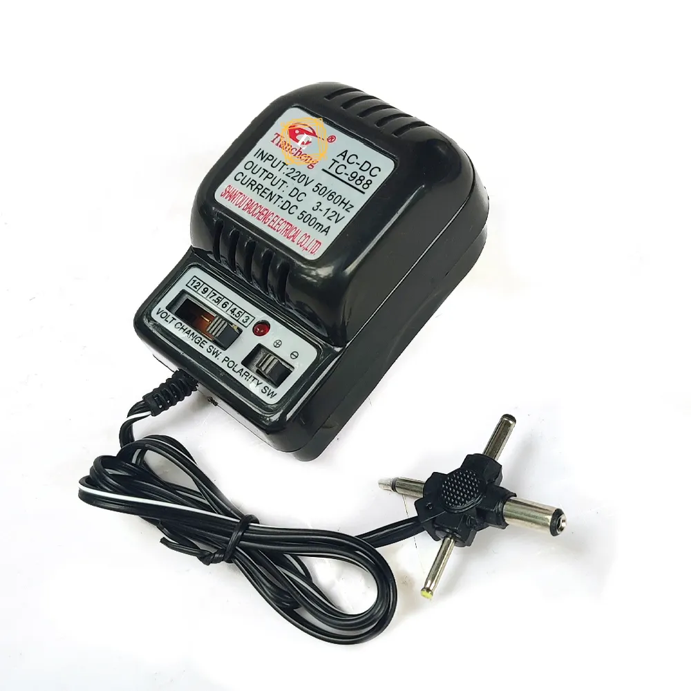 Regulated AC to DC Adapter with Adjustable Voltage