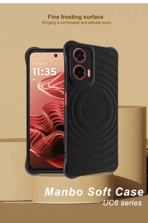 For%20Motorola%20Moto%20G35%205G%20Case%20Manbo%20UC-6%20Matte%20Finish%20Camera%20Protection%20Shockproof%20Back%20Cover%20Casing%20-%20Image%204