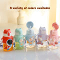 ml D Sticker Portable Kids Water Bottle With Straw Botol Air Children School. 