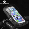 ROCKBROS Bicycle Bag 6 Inch Rainproof TPU Touch Screen Cell Bike Phone Bag Holder Cycling Handlebar Bags MTB Frame Pouch Case. 