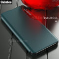 Phone Case for Samsung Galaxy M35 Window Flip Leather Cases Smart Transparent View Housing Casing Hp for Samsung Galaxy M35 Cover Cases.