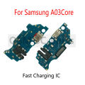 For Samsung A03 Core A03S A13 4G 5G Audio Jack Microphone Charge charging Port Board Flex With Fast Charging IC. 