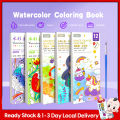 Painting 12 Sheets Book Gouache Graffiti Picture 1 Pen Coloring Water Drawing Books Set Kids Toys Gifts. 