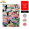 Gula Torrone candy 25pcs MILKISS milk Rico homark Fruits Barley Sweet Mint Big Foot Mini bites My foodies King. 