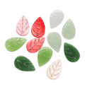 【100%-New】 St. kunkka 10-30pcs Leaf Pendant Exquisite Transparent Colored Leaf Pendant Beads For Making DIY Bracelet Necklace Pendant.