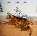 KIDOO 30cm - 60cm Plush Toy Simulation Life Doll Tiger Pillow Patung Harimau Zoo Stuffed Toys. 