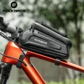 ROCKBROS Hard Shell Upper Tube Bag Large Open Flap And 1.5L Capacity Storage Pocket Phone Holder For Models Up To 6.5 Inches Front Bag Bike Accessories. 