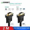 UGREEN VG103 VGA Extension Cable 1080P VGA Male to Female Video Adapter Cables with Ferrite Cores for Laptop PC Projector HDTV - 1M - 2M. 