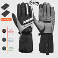 Heated Gloves Winter Thermal Motorcycle Heating Gloves Waterproof Touch Screen Riding Long Finger Gloves. 