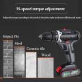42V Cordless New Rechargeable Impact Driver Drill Screwdriver Torque Kit -. 