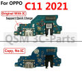 For OPPO Realme C11 2021 Original Charging Port USB Charger Dock Board with Microphone Flex Replacement Parts. 