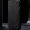 lthmy for Xiaomi Redmi Turbo 3 case Retro Denim Leather Flip Wallet Stand Casing Cover. 