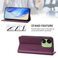 lthmy for itel P55 5G cover leather wallet flip cover with card holder kickstand magnetic closure phone case. 
