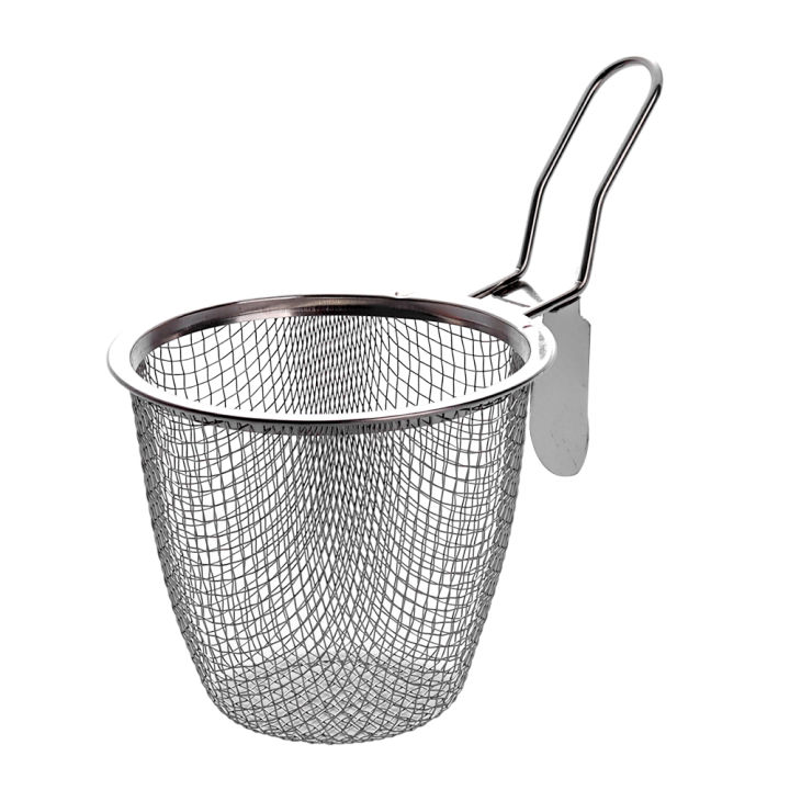 Stainless Steel Food Colander Filter Basket Hot Pot Noodle Vegetable Dumplings Separator Frying Pan Strainer