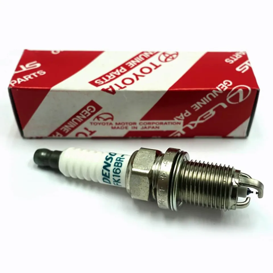 TOYOTA 90919-01284 (FK16BR-AL8) IRIDIUM SPARK PLUG,(4PCS) For Aqua