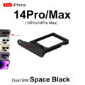 Single / Dual Sim Card For iPhone 14 Pro 14Pro Max SIM Tray Slot Holder Space Black /Silver/ Deep Purple /Gold Replacement Parts. 