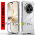 xprmy for Realme 13 Pro+ 5G Clear Casing Compatible Transparent TPU Phone Case Shockproof Casing Protection Anti-fall Soft Back Cover. 