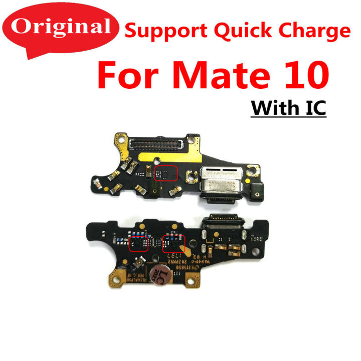Original Microphone Module+ USB Charging Port Board Flex Cable Connector Parts For Huawei Mate 10