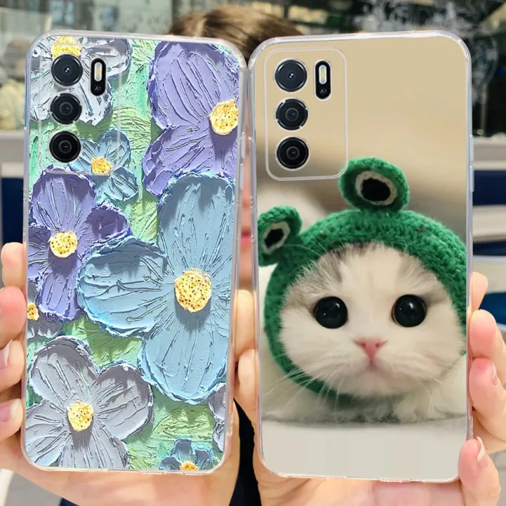 Opop%20/%20Colorful%20wers%20Painted%20Cover%20Soft%20Silicone%20Phone%20Case%20For%20Oppo%20A16%20A16s%20Casing%206.52''%20-%20Image%204