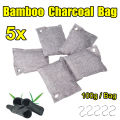 5Pcs/Set Activated Bamboo Charcoal Bag Deodorizer Purifying Odor Remover 100g -. 