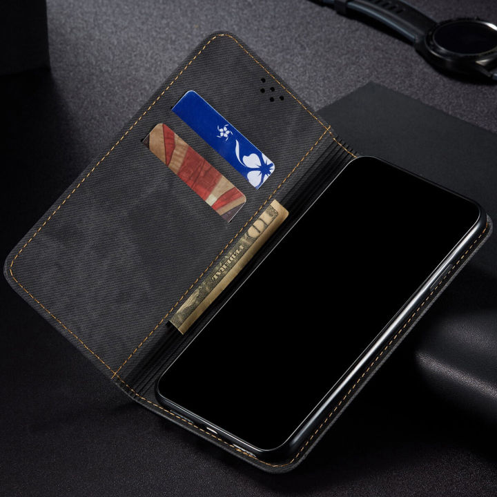 lthmy%20for%20Xiaomi%20Redmi%20Turbo%203%20case%20Retro%20Denim%20Leather%20Flip%20Wallet%20Stand%20Casing%20Cover%20-%20Image%203