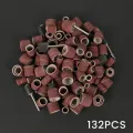 132pcs Drum Kit Grit Sander Paper Band for Dremel Sleeves For Electric Mini Angle Grinder Sanding Mandrels. 