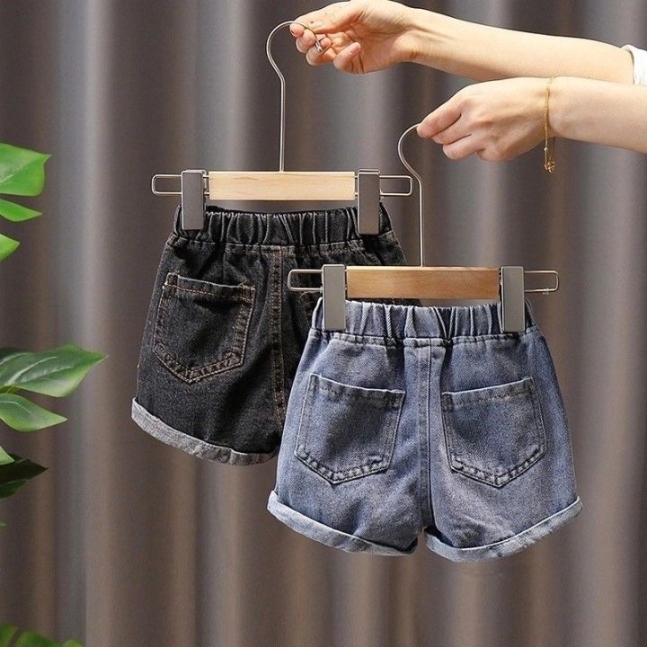 Summer Denim Shorts for Girls Korean Style Short Jeans Kids Pants