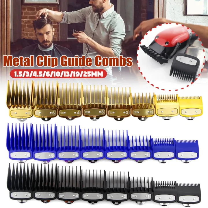 8Pcs/Set Professional Best Hair Clipper Cutting Guide Comb Limit Comb ...