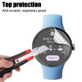 Kingza 3 Hydrogel pieces of smart screen for Google Pixel Watch 2 film watch protector. 
