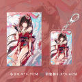 [6 in 1 Set] Honkai Rail Sparkle Collapse Star Dome Railway Game Peripheral Fireworks Keychain Badge Postcard Bookmark Gift Set. 