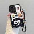 For Vivo Y03 Y03T Y18 Y18E Y36T T3 Lite Y28S 4G V2332 V2356 Phone Case 3D Cute Cartoon Labubu Kapibara Anti-Drop Casing With Lanyard. 