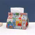 【FUN LIVE】 ALPACA Storage Tissue Box Japan And South Korea Light Snoopy Home Car Pumping Paper Storage Bag Creative Cosmetic Tissue Storage Box For Car. 