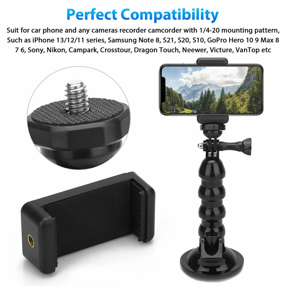 SL Car Suction Cup Mount Phone Holder Adjustable Angles Video