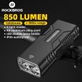 ROCKBROS Bicycle Light 10W 10000 mAh Bike Front Lamp Flashlight 850Lumen Rechargeable Waterproof MTB Headlight Super Bright Flashlight. 