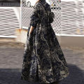 ZANZEA Women Long Sleeve Retro Floral Printed Kaftan Baggy Gown Abaya Maxi Dress. 