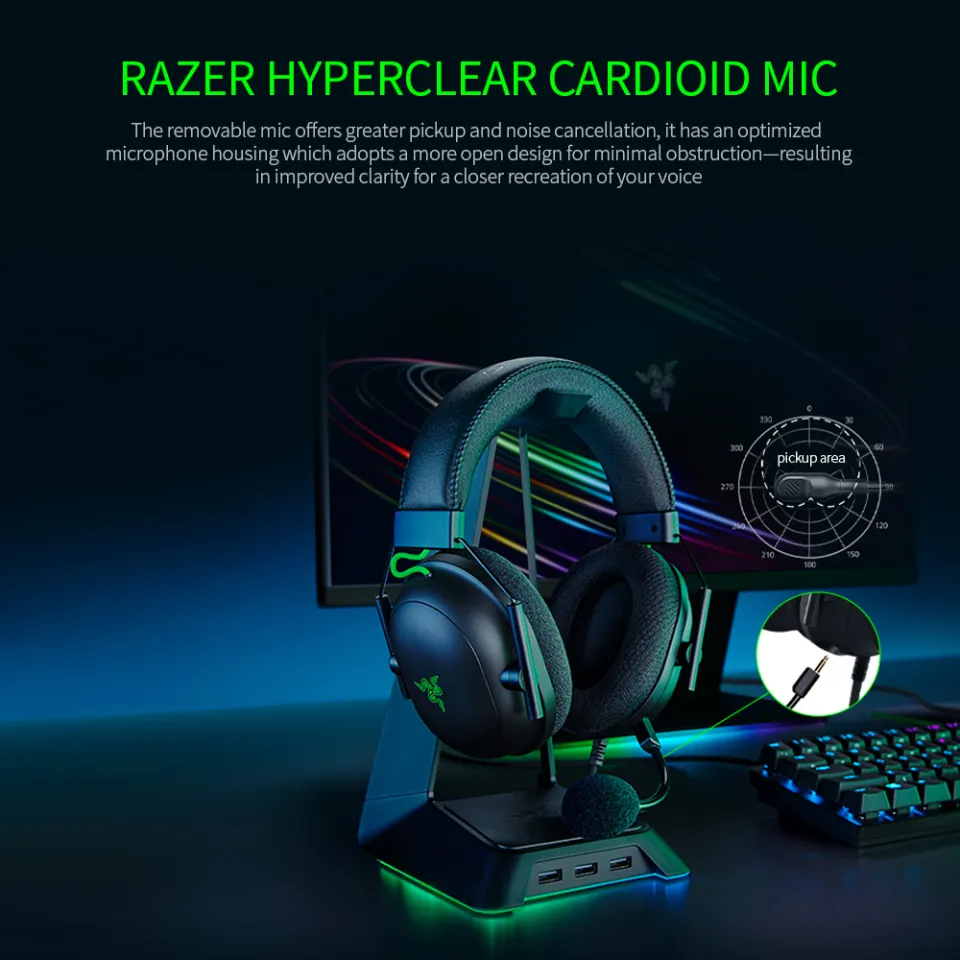 Razer BlackShark V2＋USB SOUND CARD 美品 Razer BlackShark V2 Gaming Headset with Microphone & USB