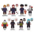 Jujutsu Kaisen Minifigures Anime Role Itadori Yuji Gojo Satoru Fushiguro Megumi Mahito Building Blocks Toys For Lego. 