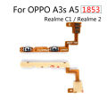 For OPPO A3s A5 1853 / Realme C1 / Realme 2 Power on / off Switch Button Side Volume Up Down Buttons Flex Cable Replacement Parts.