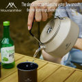 Mountainhiker 1.4L Camping Te-apot Outdoor Water Kettle Picnic Hiking Cookware Soup Boiling Te-a Pot Cof-fee Cup. 