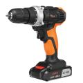 21V 3/8" New Cordless Electric Drill 18+1 LED Screw Driver+2x4000mAh Li-Ion Battery -. 
