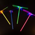 Classic Nostalgia LED Toy Hand Rub Dragoy Stick Helicopter Bamboo Mainan Kipas Terbang Flying Wheel. 