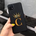 Crown Letters Cover CPH2349 Soft Silicone Shockproof Phone Case For Oppo A16K Casing. 